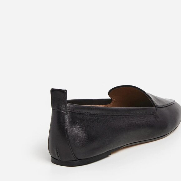 57. FLATTERED Cajsa Leather Black Flat Loafers $265 NWT Sz 38 US 8 - Picture 5 of 6